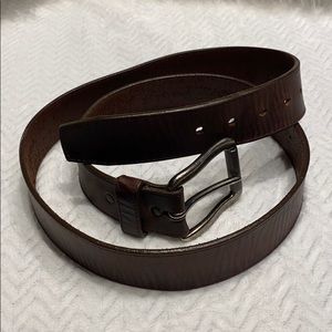 Justin top grain leather belt made in the USA